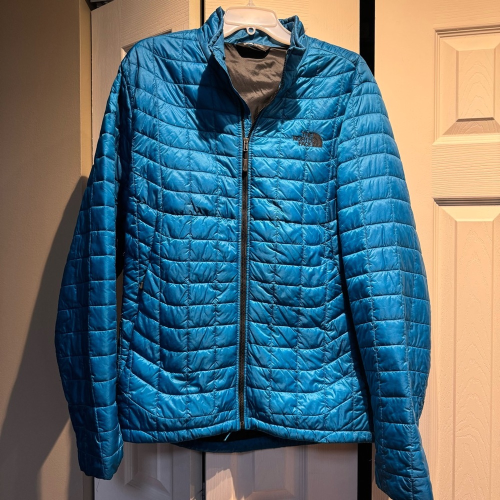 The North Face Blue Puffer Jacket Mens Sz Large The Stowe